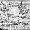 Kolín - plán města od vojenského inženýra Carla Cappiho (1640)