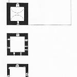 Pašinka - nákres jednotlivých pater věže tvrze (kresba P. Chotěbor)