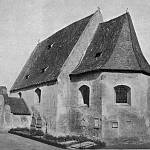 Skramníky - kostel Stětí sv. Jana Křtitele před přestavbou od východu (1895)