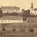 Konárovice - kostel před přestavbou (1870, Krkonošské muzeum Jilemnice)