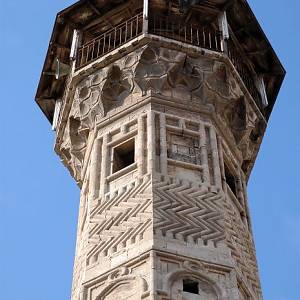 Aleppo - minaret mešity al-Saffahiah