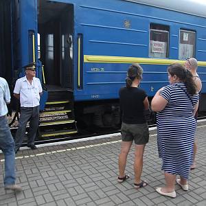 Černovice - před odjezdem vlaku