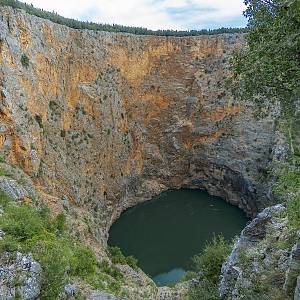 Červené jezero (Crveno jezero), zatopená propast