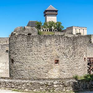 Trenčínský hrad - Jeremiášova bašta v jižním opevnění hradu