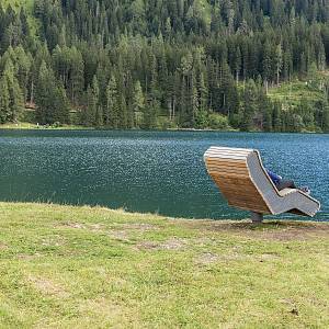 Odpočinek na břehu Davoského jezera (Davosersee)