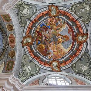 Poschiavo - oratoř sv. Anny, nástropní freska