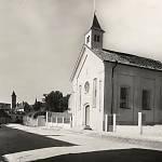 Zásmuky - bývalá synagoga po přestavbě na sbor Českobratrské církve evangelické (SOkA Kolín, 1939)