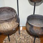Pňov - urny z římského pohřebiště (ze sbírek Regionálního muzea Kolín)